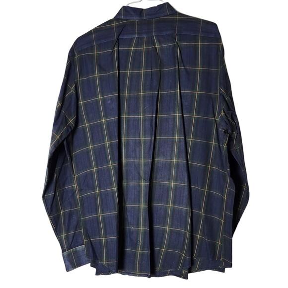Ralph Lauren Classic Fit Shirt Size XXL Button Down Long Sleeve Plaid Blue Green - Picture 2 of 3